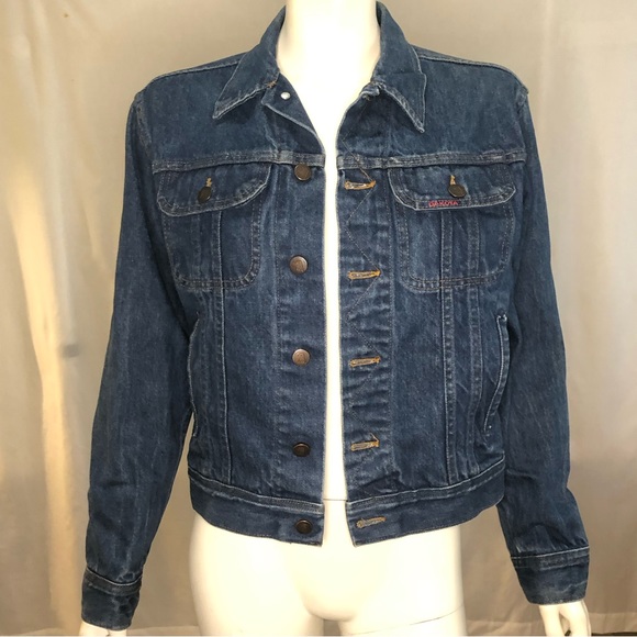 Vintage Dakota blue mid wash denim jean jacket size small - Picture 14 of 15